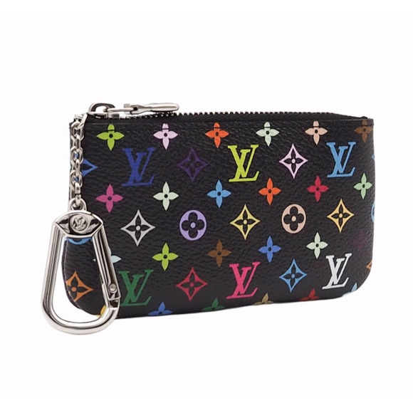 Louis Vuitton Murakami Key Pouch LV X TM Multicolor Black Cles Keychain 2025 - Picture 1 of 10